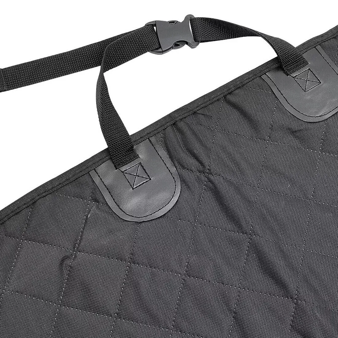 Close-up of the headrest strap and quick-release buckle on the hammock